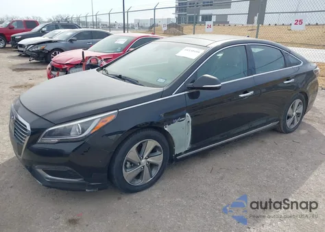 2016 Hyundai Sonata Hybrid Limited из США, поврежденный, VIN KMHE34L14GA020079